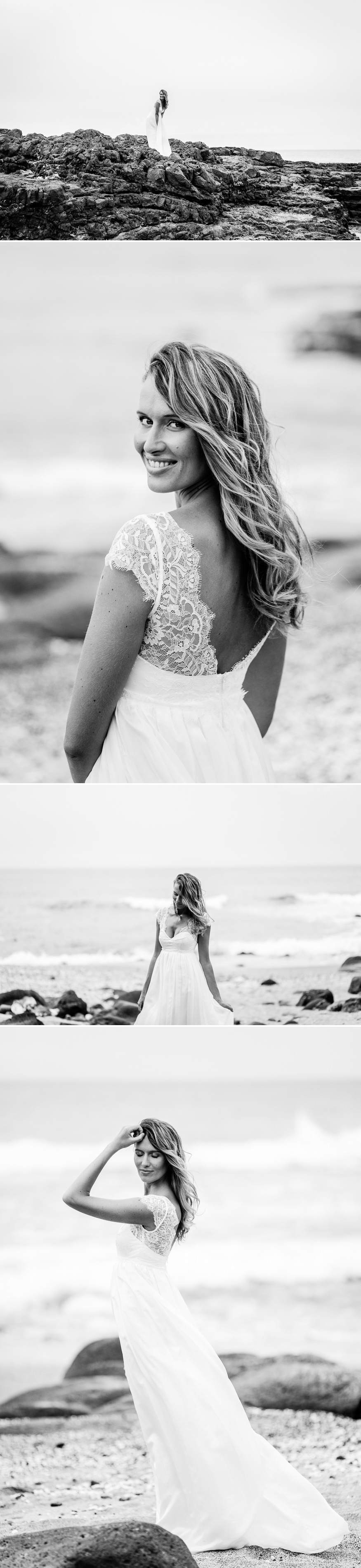 beach bridal session