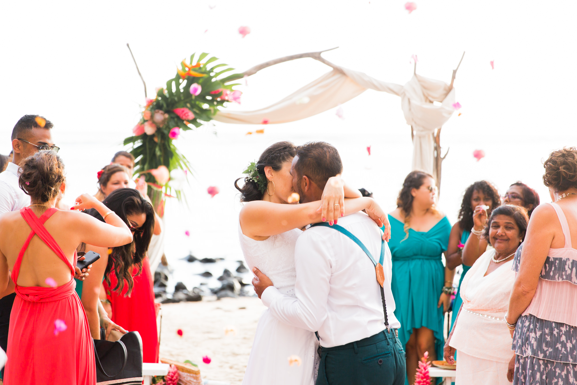 Mariage sur la plage à la Réunion