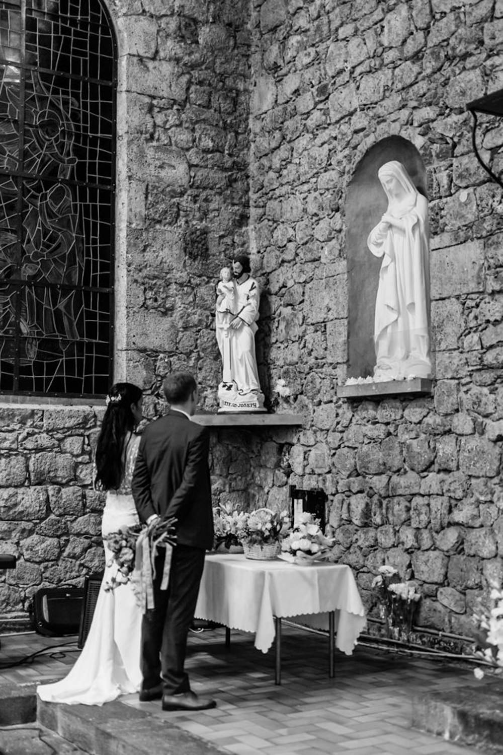 Un mariage à l'Eglise de Saint-Benoit de la Réunion