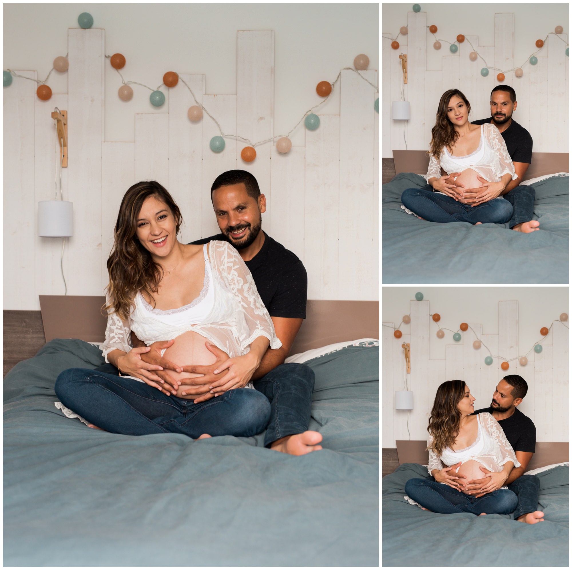 Des photos intimes lors d'une séance grossesse à domicile